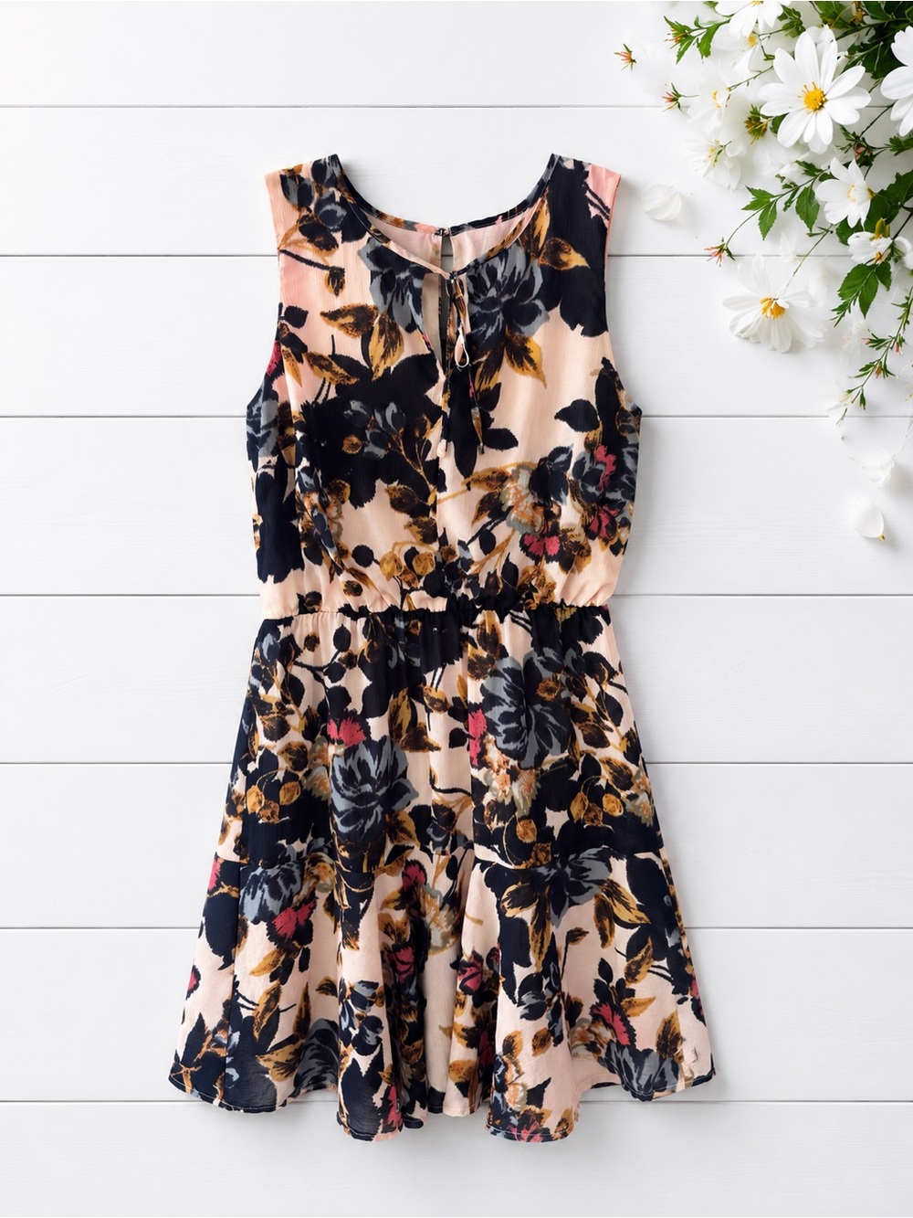 Maurices pink mini Dress womens medium floral feminine